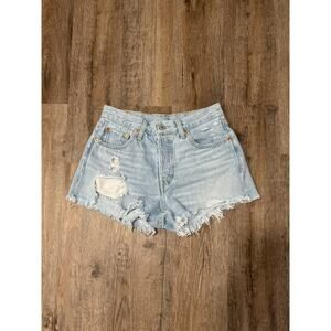 Levi's Premium Women’s 501 Original Fit High Rise Denim Short Size 25
